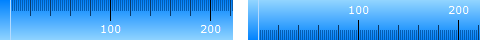 The horizontal ruler flipped in both directions.